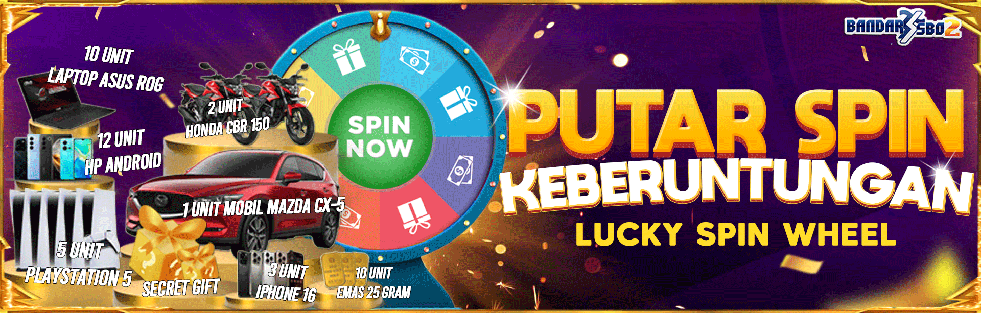 EVENT BULANAN TIKET LUCKY SPIN WHEEL 