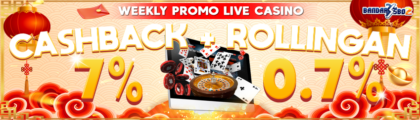 COMBO BONUS CASHBACK & ROLLINGAN LIVE CASINO