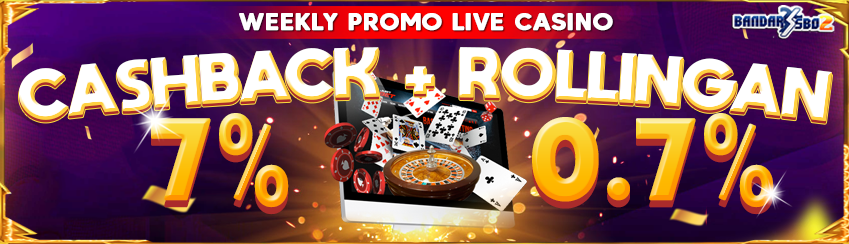 COMBO BONUS CASHBACK & ROLLINGAN LIVE CASINO